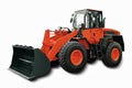 Red Wheel Loader Royalty Free Stock Photo