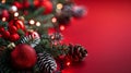 Red and whie christmas background Royalty Free Stock Photo