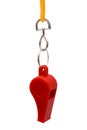 Red whistle Royalty Free Stock Photo