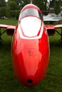 Red - white acrobatic jet plane Royalty Free Stock Photo