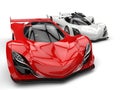 Red and white awesome concept super cars