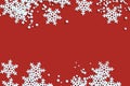 Red white background,holiday christmas new year winter concept