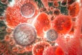 Red White Blood Cells Royalty Free Stock Photo