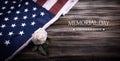 Red, white, and blue american flag, Memorial day Royalty Free Stock Photo