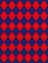 Red White and Blue Argyle