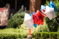 Red, White, and Blue Balloons Fourth of July Parade Royalty Free Stock Photo