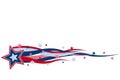 Red white and blue banner Royalty Free Stock Photo