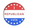 i vote republican badge or button or sticker