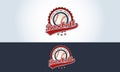 Red, white and blue, baseball logo sports bar Royalty Free Stock Photo