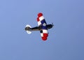 Red White and Blue Biplane