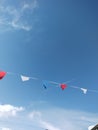 Red White and Blue bunting Royalty Free Stock Photo