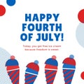 Red White Blue Food Fourth of July Instagram Post