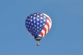 Red White and Blue Hot Air Balloon Royalty Free Stock Photo