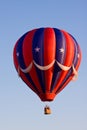 Red, White, and Blue Hot Air Balloon Royalty Free Stock Photo