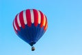 Red, White & Blue Hot Air Balloon Royalty Free Stock Photo