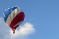 Red, White and Blue Hot Air Balloon Royalty Free Stock Photo