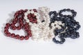 Red, White, and Blue Pearls Royalty Free Stock Photo