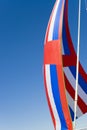 Red, White & Blue Spinnaker Royalty Free Stock Photo