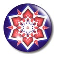 Red White Blue Star Button Orb Royalty Free Stock Photo