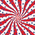 Red White and Blue Stars on Swirl Background