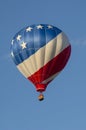 Red, White and Blue Hot Air Balloon Royalty Free Stock Photo