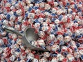 Red White and Blue Taffy candies