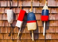 Red White And Blue Vintage Fishing Buoys