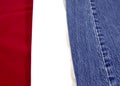 Red White & Bluejeans Royalty Free Stock Photo