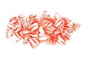 Red and white boiled sweets Royalty Free Stock Photo