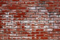 Red and white brick background. The texture of an old worn brick wall. Grunge background. Seamless interior texture old brick wall Royalty Free Stock Photo