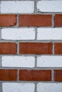 Red-white brick texture. Desktop background Royalty Free Stock Photo