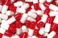 Red and white capsules