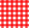 Red and white checked pattern Royalty Free Stock Photo