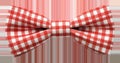 Red and white checkered bow tie, elegance and fashion concept Royalty Free Stock Photo