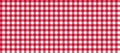 Red and white checkered tablecloth background pattern
