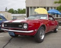 Red and White 1968 Chevy Camaro 327