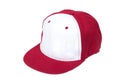 Red and White color baseball caps