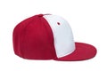 Red and White color baseball caps