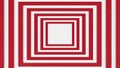 Red and White Concentric Square Pattern Royalty Free Stock Photo