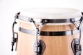 Red and White Conga Drum On White Royalty Free Stock Photo