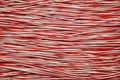 Red and white copper cable