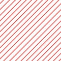 Red white diagonal stripe pattern background. iagonal lines pattern. Repeat straight stripes texture background Royalty Free Stock Photo