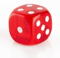 Red and white dice Royalty Free Stock Photo