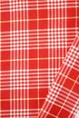 Red and white dishtowel backgrounds Royalty Free Stock Photo