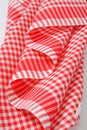 Red and white dishtowel Royalty Free Stock Photo