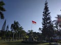 The red and white flag flies on Indonesia& x27;s independence day