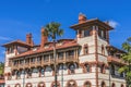 Red White Flagler College St Augustine Florida Royalty Free Stock Photo