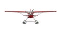 Red and white floatplane aircraft isolated on white background Royalty Free Stock Photo