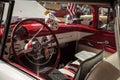 Red and White 1955 Ford Crown Victoria Skyliner at the 10th Annual Classic Car and Craft Show