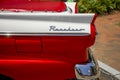 Red and white Ford Ranchero tail light
